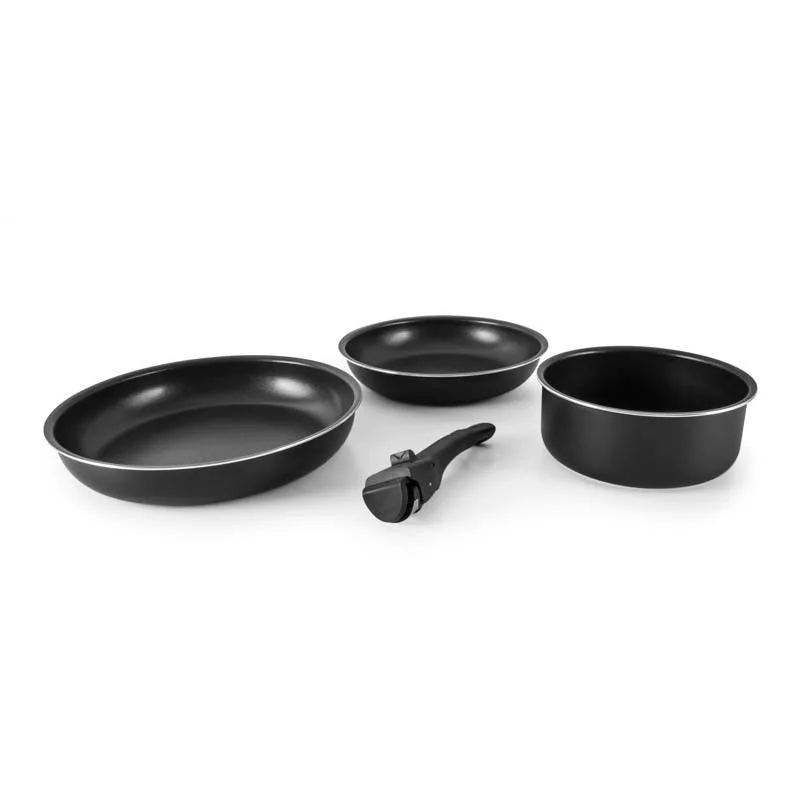 Kitchencook FLEX 4 - Batterie de cuisine aluminium 4 pièces avec poignée amovible - miniature 3 - Zenkaa