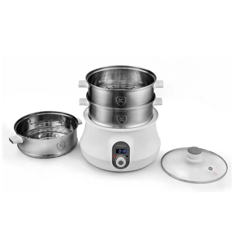 Cuiseur vapeur & couscoussier inox avec livre de recettes MULTISTEAM9 Kitchencook - Reconditionné - miniature 6 - Zenkaa