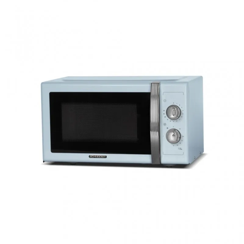 Schneider - SMW23VMBL - Bleu - Micro-ondes gril vintage 23 L - 800 W - Gril 1000 W - miniature 2 - Zenkaa