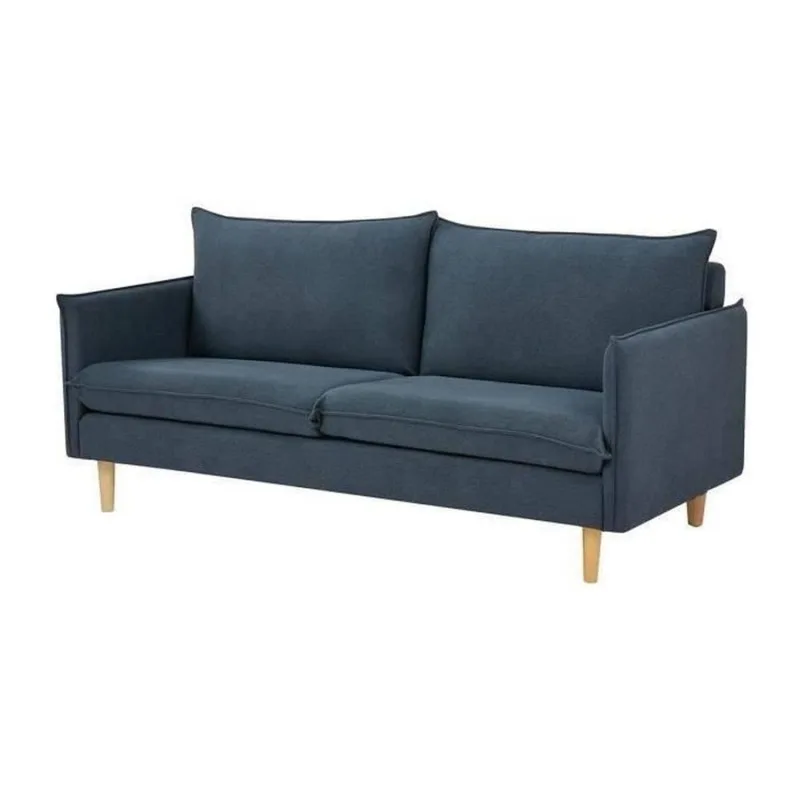 MARLON CANAPÉ 2 PLACES TISSU BLEU FONCÉ ADMARLON2PBLEU - miniature 5 - Zenkaa