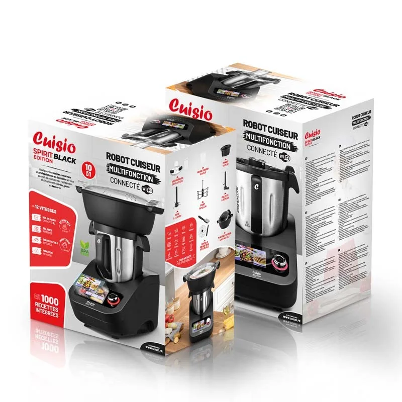 Kitchencook - Robot cuiseur CUISIO_SPIRIT_BLACK_EDITION - 1300 W 3 L - Accessoires - miniature 8 - Zenkaa