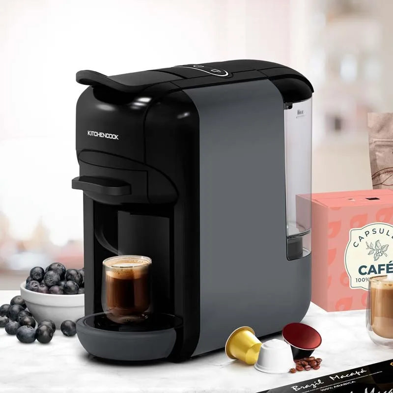 MACHINE À CAFÉ MULTI DOSETTES & CAFÉ MOULU – MULTI GREY KITCHENCOOK - miniature 2 - Zenkaa