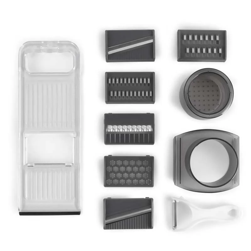 Kitchencook - K-SLICE - Gris - Mandoline manuelle multifonction 7 en 1 - 6 lames - miniature 2 - Zenkaa