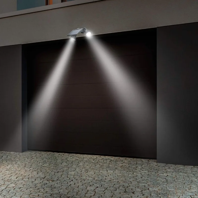 L450 - Projecteur solaire LED double - 400 lumens - Batterie 4000mAh - IP44 - Extérieur - miniature 4 - Zenkaa