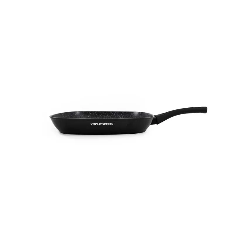 Grill aluminium forgé anti adhésif 28cm TFI BOHEME Kitchencook - miniature 5 - Zenkaa
