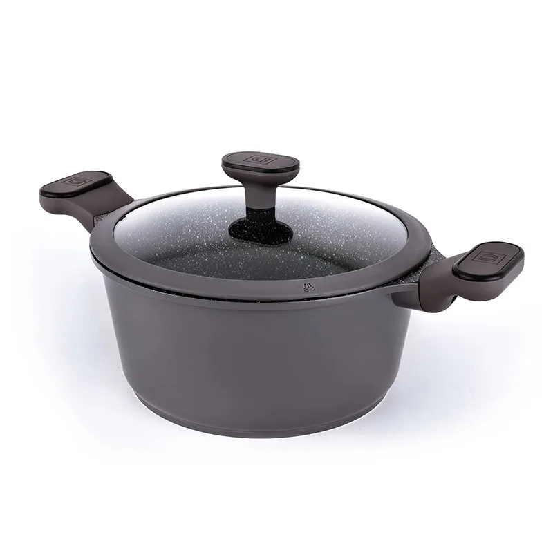 Faitout 24cm fonte d'aluminium anti adhésif TFI SYCAMORE Kitchencook - miniature 4 - Zenkaa