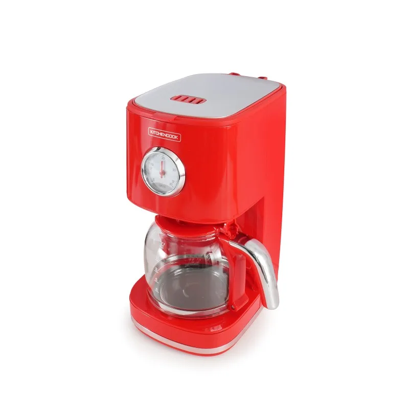 Kitchencook - Cafetière filtre rétro 1,5L - Filtre réutilisable nylon - Arrêt automatique - Maintien au chaud - miniature 4 - Zenkaa