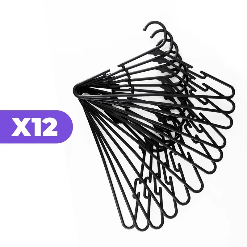 Lot de 12 Cintres noirs CIN12 de la marque Garnier - miniature 2 - Zenkaa
