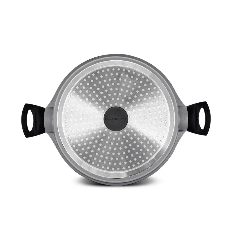 Faitout fonte d’aluminium 24 cm avec couvercle CHAMBORD TITANE FT24TFI Durant dupont - miniature 5 - Zenkaa
