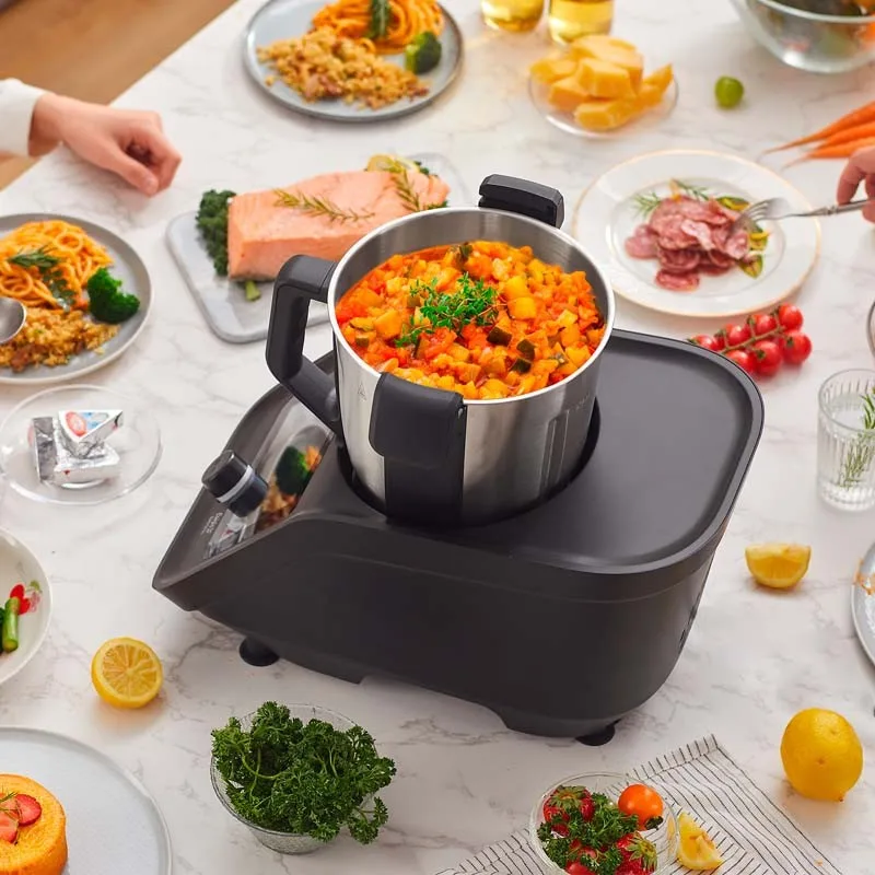Robot cuiseur connecté 1200 recettes CUISIOXTCONNECT noir Kitchencook - Reconditionné - miniature 6 - Zenkaa