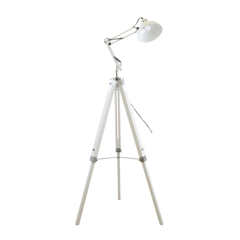 Gasoline - OFFICE_P_170_PURE - Blanc - Lampadaire décoratif - Bois et métal - Hauteur 170 cm - miniature 2 - Zenkaa