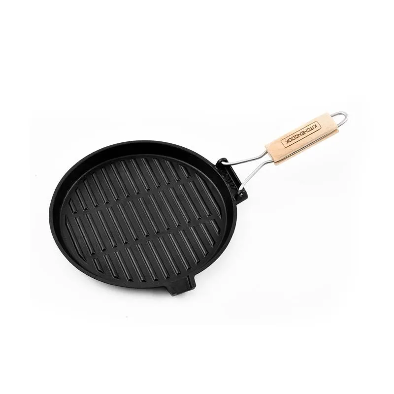 Grill rond en fonte émaillée 27 cm GRILL27A TFI KITCHENCOOK - miniature 7 - Zenkaa