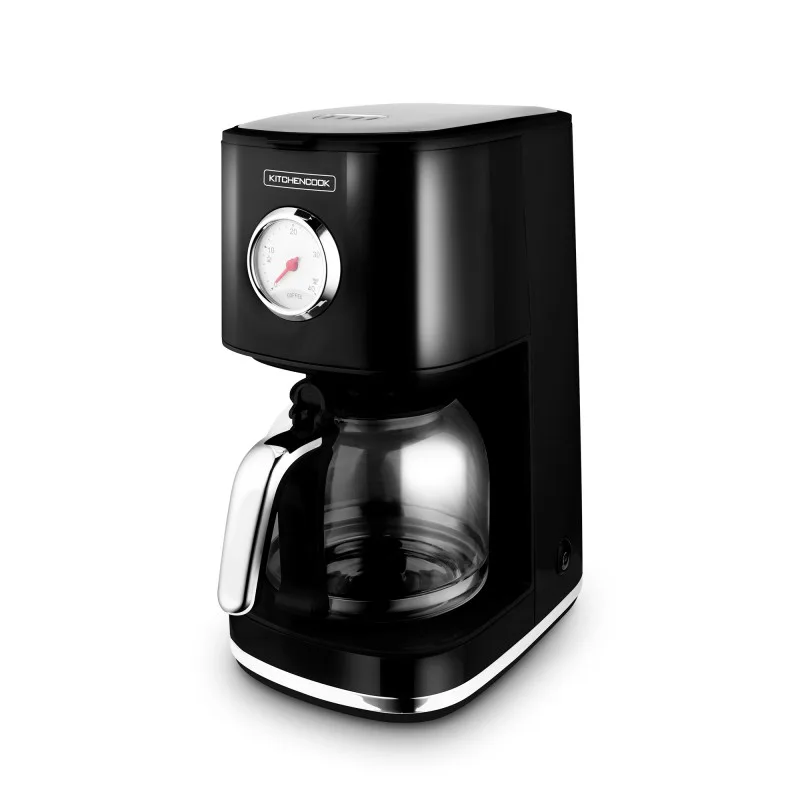 Cafetière style rétro avec filtre nylon réutilisable RETRO COFFEE noir Kitchencook - miniature 2 - Zenkaa
