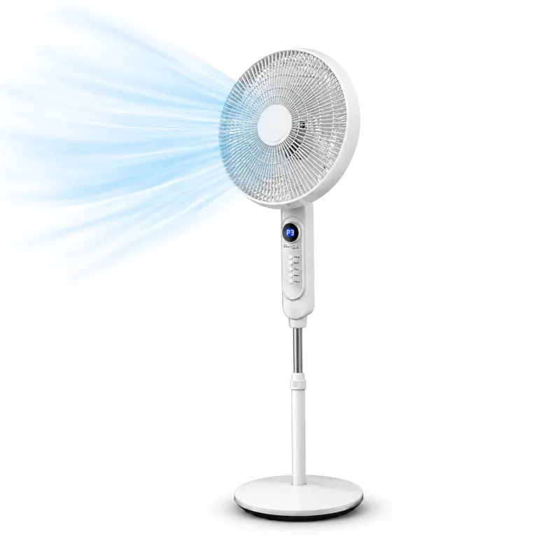 Ventilateur sur Pied avec Télécommande et Écran LED 40 cm – 45W - Zenkaa