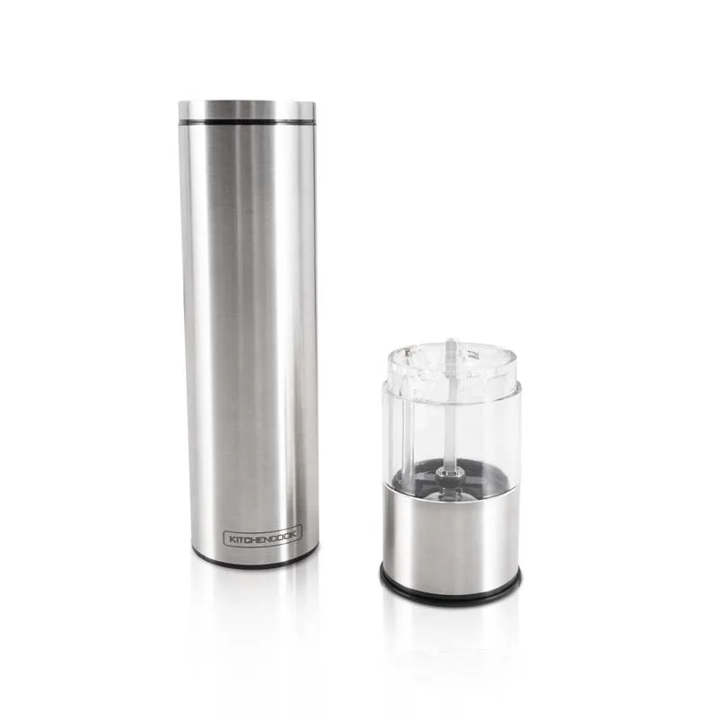 Kitchencook - SALT AND PEPPER  - Set moulins à sel et poivre électriques inox - 2 pièces - miniature 6 - Zenkaa