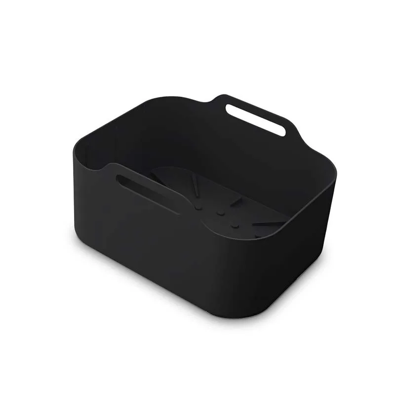 Kitchencook - SILPOT2 BLACK - Lot de 2 paniers cuisson silicone Air Fryer - miniature 2 - Zenkaa