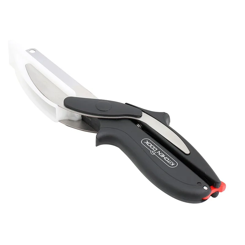 CI200 - Couteau planche multifonction - Ciseaux de cuisine - Lame inox - Poignée ergonomique - miniature 4 - Zenkaa