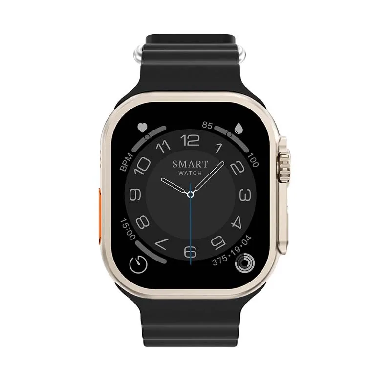 MONTRE CONNECTÉE CADRAN GOLD 2 BRACELETS SILICONE NOIR ET ROSE INWATCH I GOLD ICONIC - miniature 3 - Zenkaa