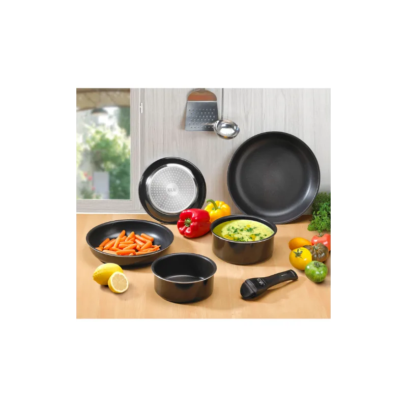 Batterie de cuisine 6 pièces avec poignée amovible EXPEND TFI GLB - miniature 2 - Zenkaa