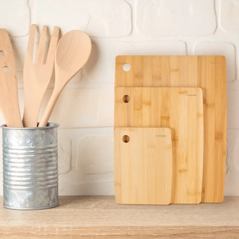 Kitchencook - Les Planches - Lot de 3 planches à découper en bambou - 3 tailles - miniature 2 - Zenkaa