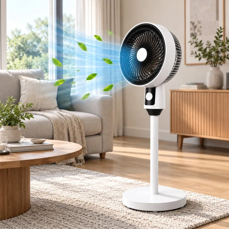Ventilateur - 3 Vitesses - 3 Modes - Oscillation Automatique - Inclinaison Réglable - miniature 3 - Zenkaa