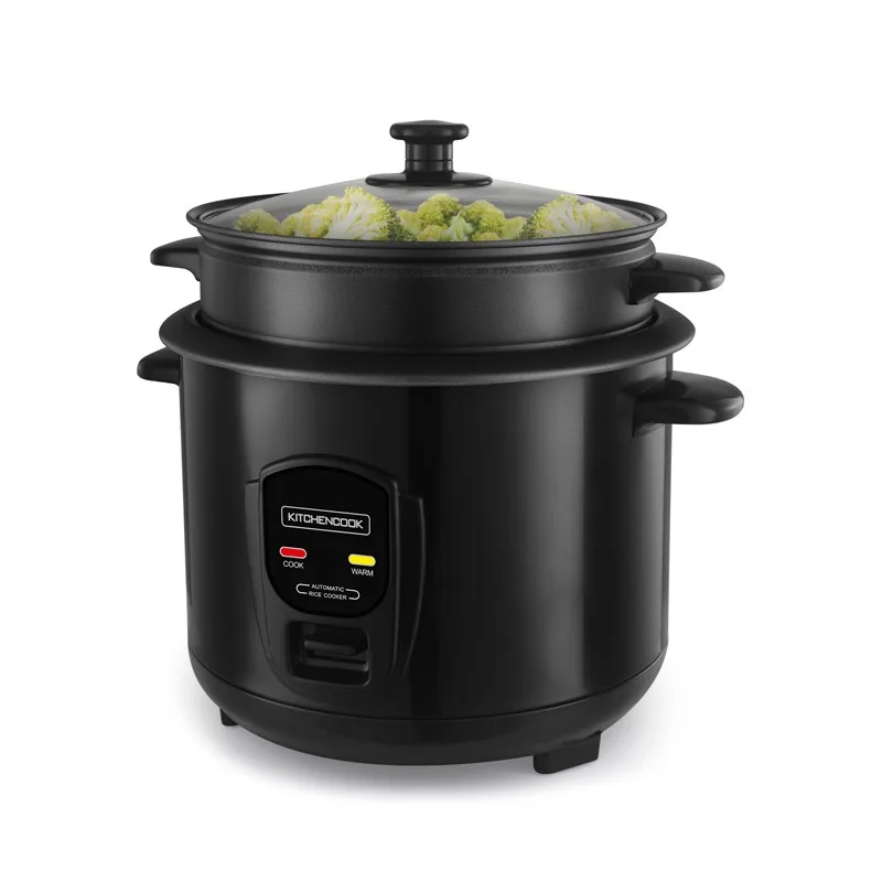 Cuiseur à riz 1.8L avec cuve métal et panier vapeur  JAPAN X Kitchencook noir - miniature 3 - Zenkaa
