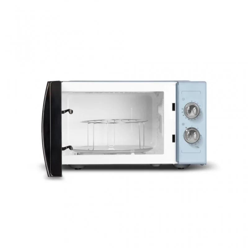 Schneider - SMW23VMBL - Bleu - Micro-ondes gril vintage 23 L - 800 W - Gril 1000 W - miniature 3 - Zenkaa