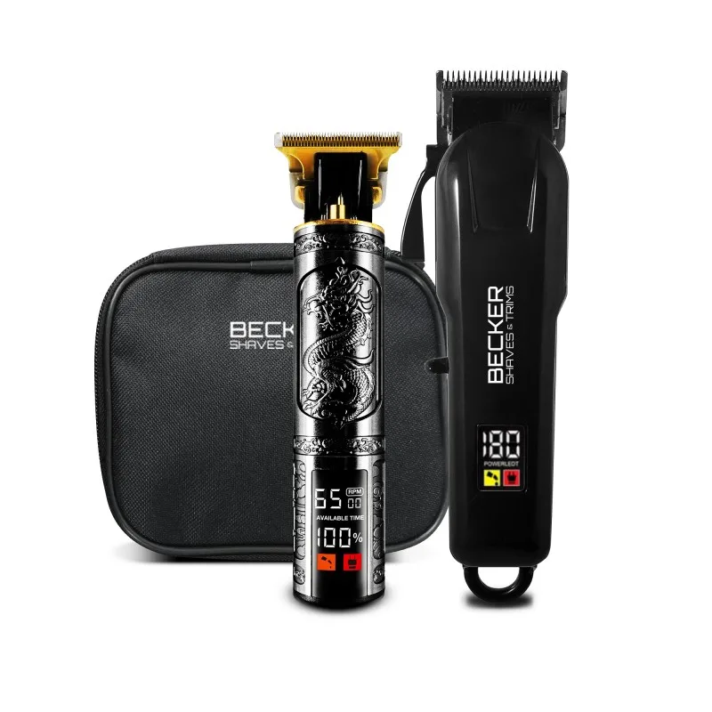 Kit 2 tondeuses Barbe et Cheveux Homme Sans Fil avec trousse de voyage Strim XP Becker - miniature 3 - Zenkaa