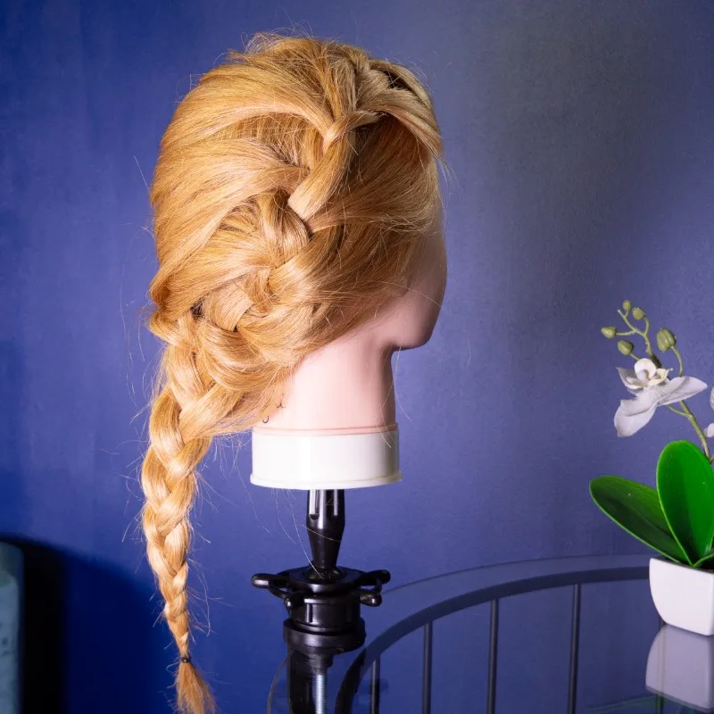 Tête à coiffer avec chevelure naturelle HAIR DESIGN Yoghi - miniature 2 - Zenkaa