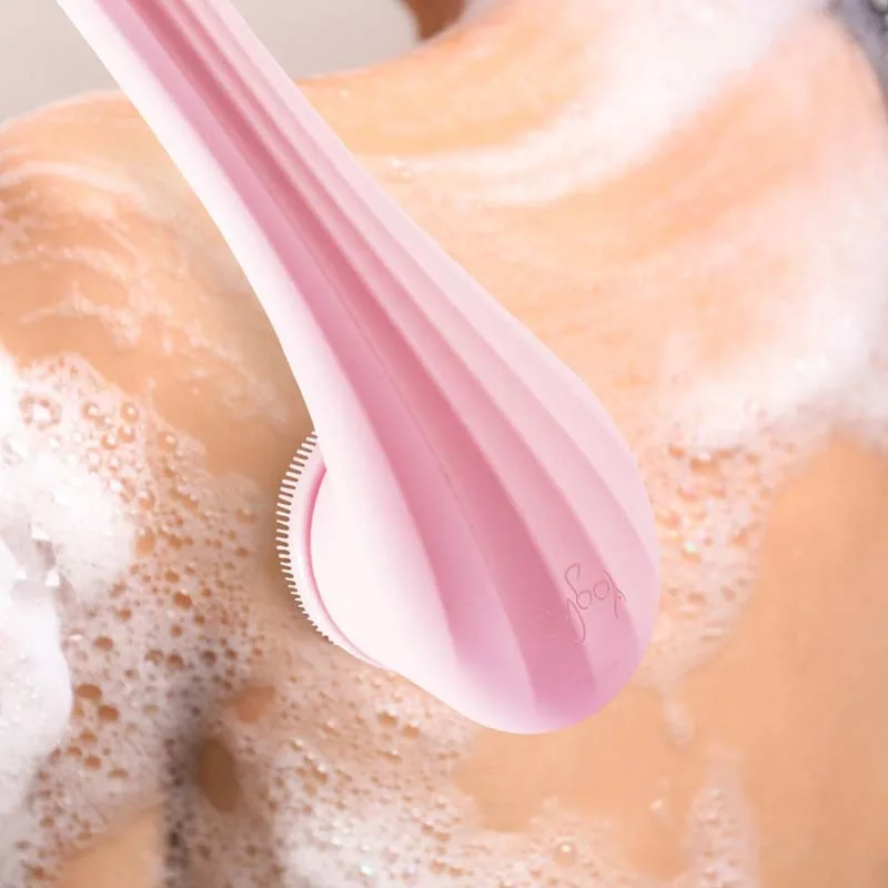 Brosse de douche électrique rose sans fil 4en1 CLEANBODY Yoghi - miniature 7 - Zenkaa