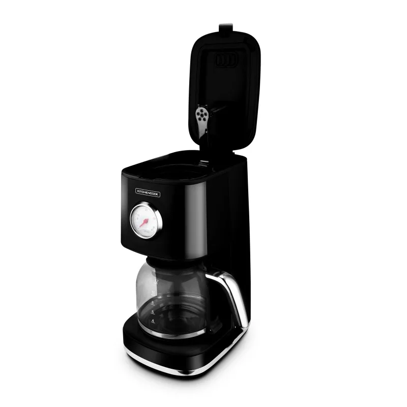 Cafetière style rétro avec filtre nylon réutilisable RETRO COFFEE noir Kitchencook - miniature 3 - Zenkaa