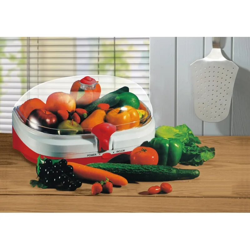 Kitchencook - FRESHMASTER_RED - Boîte sous vide électrique - Conservation pain et fruits - Rouge - miniature 4 - Zenkaa