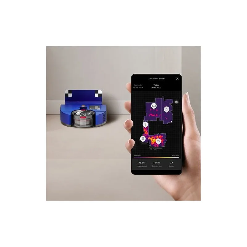 Dyson - 360 Vis Nav RB03 - Aspirateur robot connecté 0.57L - Bleu - HEPA - miniature 10 - Zenkaa