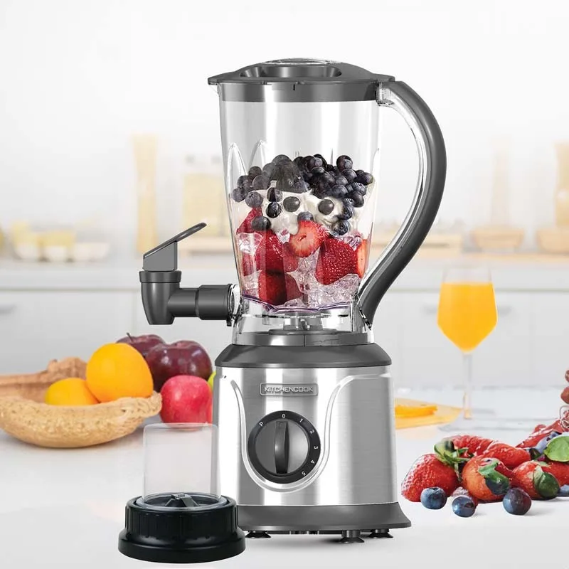 Kitchencook - JUICE HUB - Blender avec mini broyeur - 500 W - Bol 1,5 L - 5 vitesses - miniature 4 - Zenkaa
