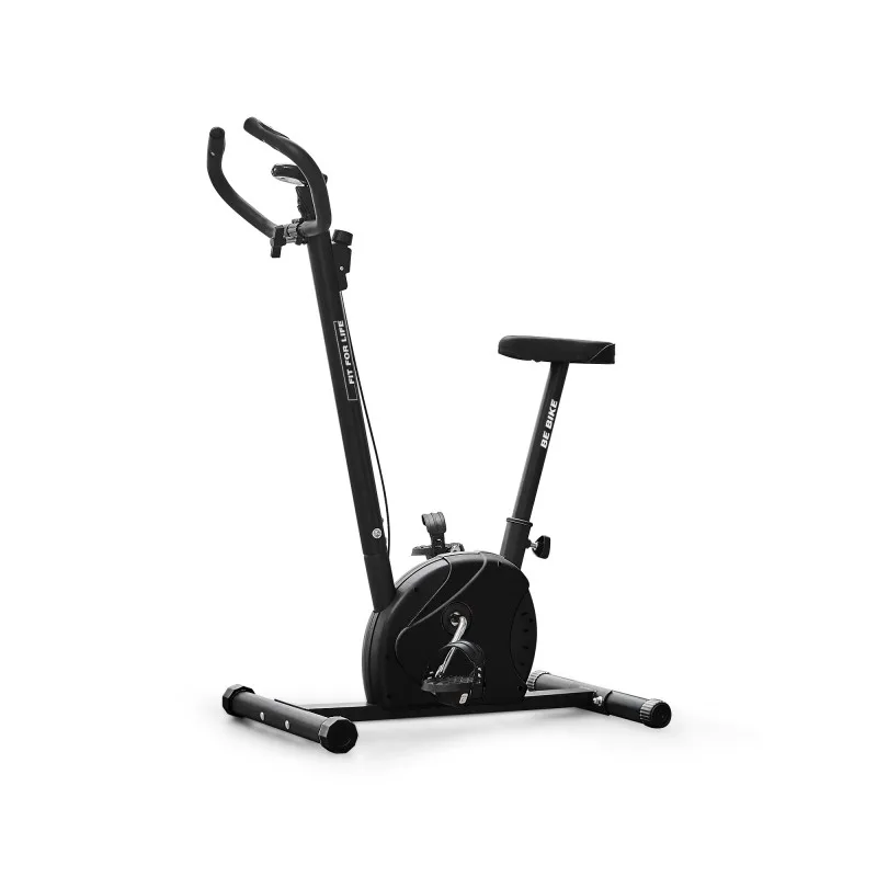 Fit For Life BE BIKE V2 Black - Vélo d’Appartement avec Écran LCD - Résistance Réglable - Capteurs Cardiaques - miniature 2 - Zenkaa