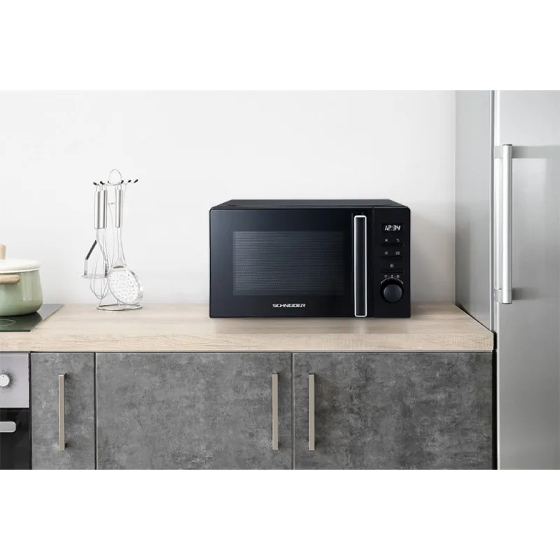 Schneider - SCMW20GDB - Noir - Micro-ondes gril 20 L - 700 W - Gril 1000 W - Digital - miniature 3 - Zenkaa
