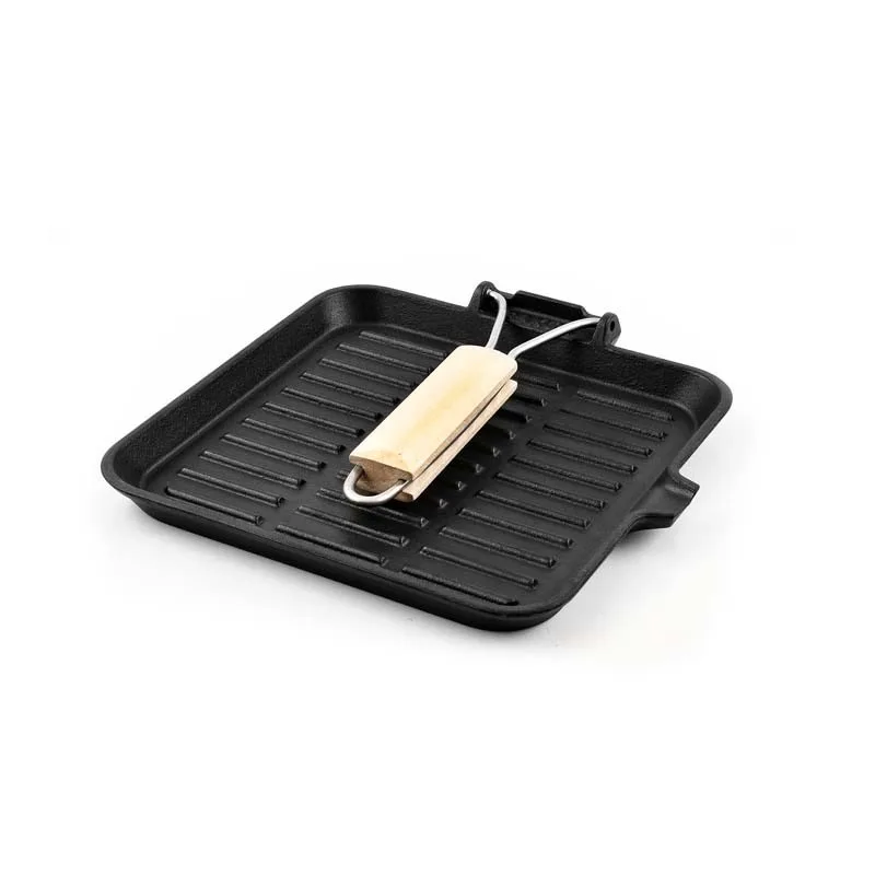 Kitchencook - GRILL24 TFI - Grill carré fonte d’aluminium 24 cm - Revêtement antiadhésif - Tous feux induction - miniature 5 - Zenkaa