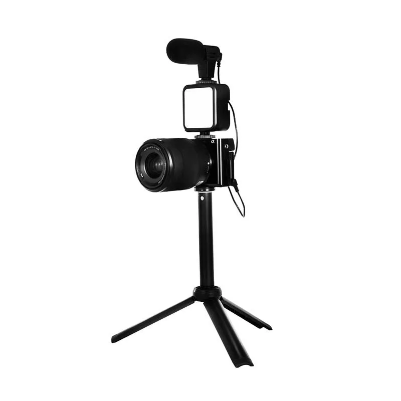 Trépied vlog et livestream avec LED et microphone VLOG 100 Wi Light - miniature 7 - Zenkaa