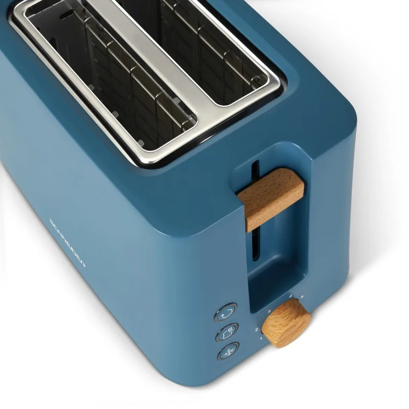 Schneider - SCTON2BL - Bleu pétrole - Grille-pain 2 fentes Fjord - 6 niveaux - 870 W - miniature 5 - Zenkaa
