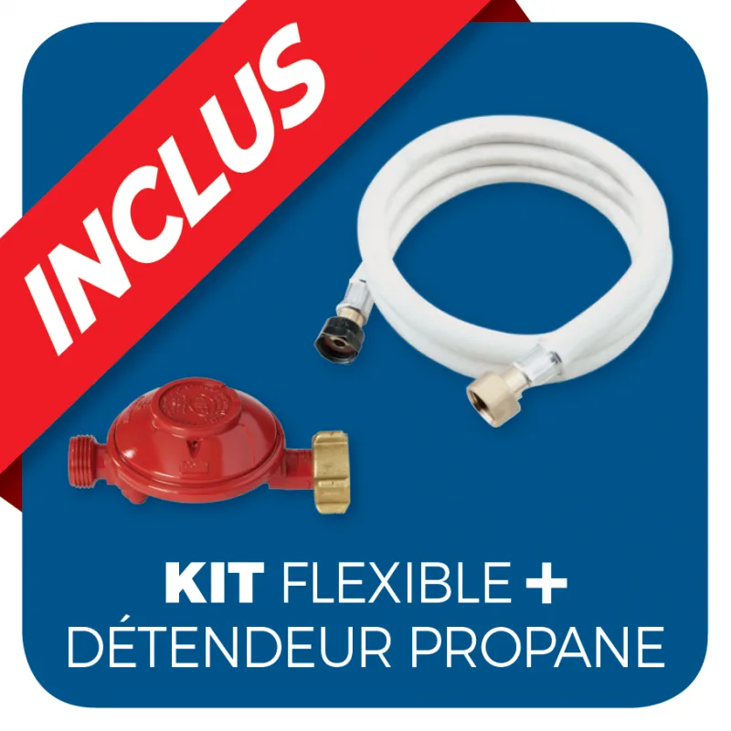 Chauffage extérieur gaz FAVEX - Pyramide - Noir - 13 kW - Housse de protection - miniature 5 - Zenkaa