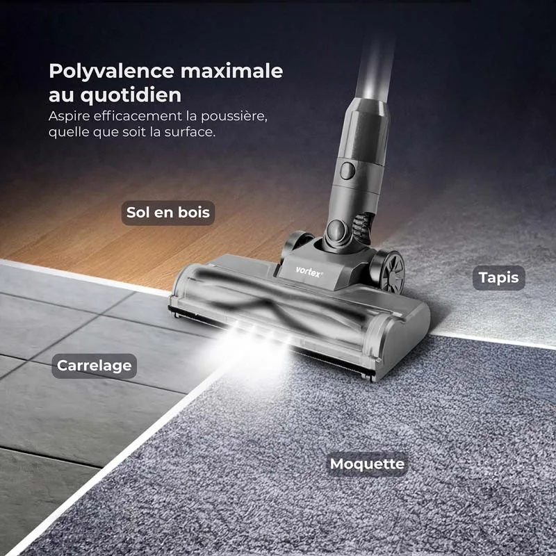 Vortex - F16 - Brosse aspirateur - Nettoyage efficace - Installation rapide - miniature 2 - Zenkaa