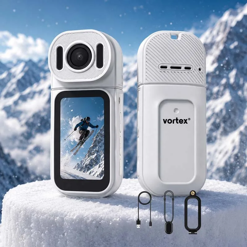 Vortex - VX CAM - Mini action caméra connectée - 2,7K - Rotation 180° - IPX6 - Portable body camera - miniature 5 - Zenkaa
