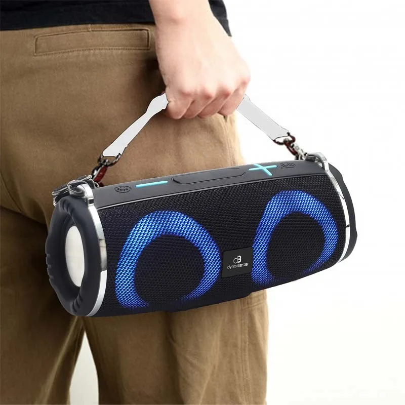 Dynabass - DBE30_BLACK - Noir - Enceinte Bluetooth LED - 10W - BT 5.3 - Sangle portable - miniature 4 - Zenkaa