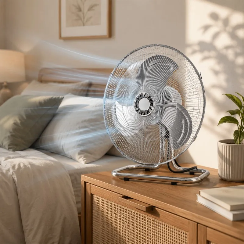 Ventilateur Modulable 3-en-1 (Pied, Bureau, Sol) 45 cm – Métal 55W - miniature 2 - Zenkaa