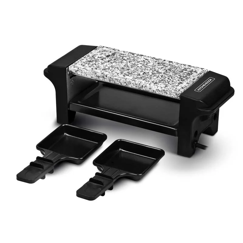 Raclette Et Pierre Avec 2 Poêlons Antiadhésifs 350w RC EVEREST Reconditionné - miniature 2 - Zenkaa