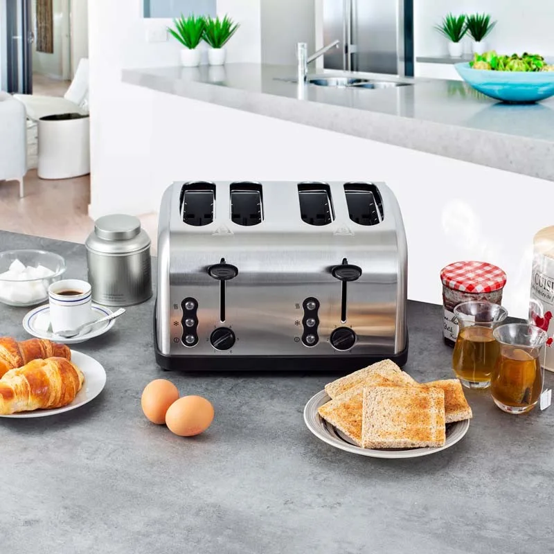 Grille Pain Inox 3 Fonctions Quatre Fentes FAMILY TOASTXL INOX - Reconditionné - miniature 5 - Zenkaa