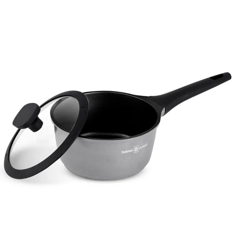 Casserole fonte d’aluminium 18 cm avec couvercle CHAMBORD TITANE CAS18TFI Durand Dupont - miniature 2 - Zenkaa