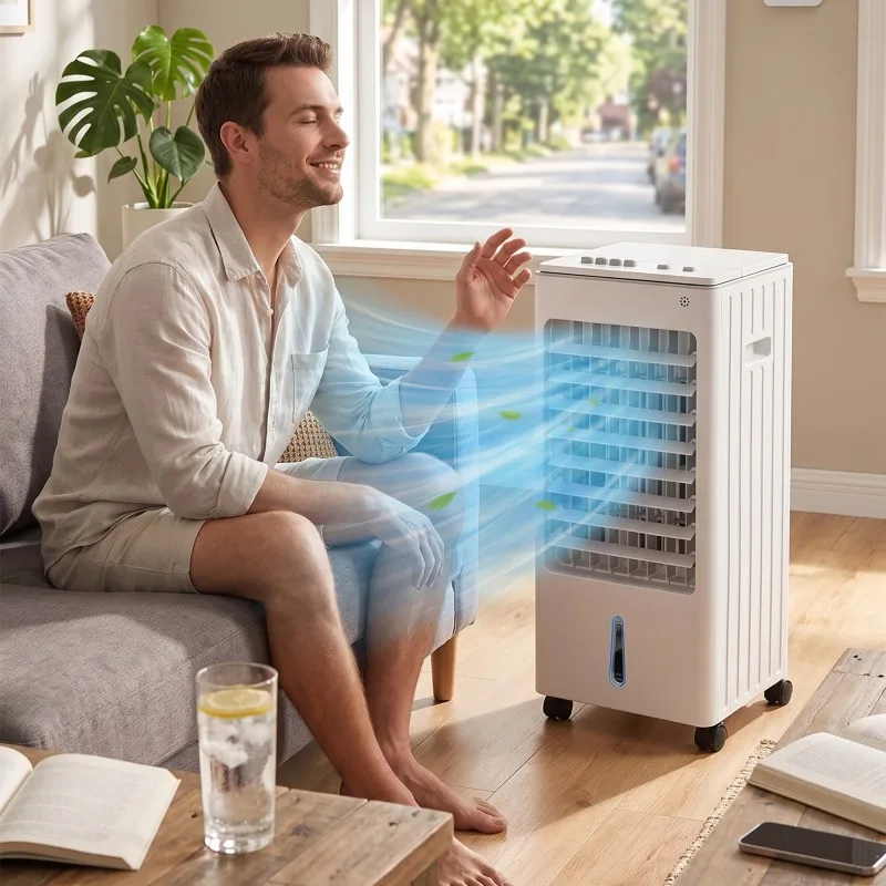 Rafraîchisseur d'air 4-en-1 - 65 W - Réservoir 3,1 L - miniature 2 - Zenkaa