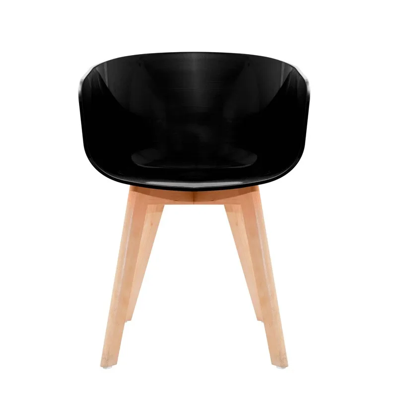FAUTEUIL AVEC PIEDS EN BOIS DE HÊTRE MODÈLE SPIRIT NOIR DE MAC ANDREWS - Zenkaa