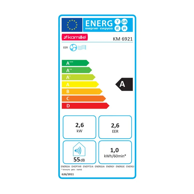 Climatiseur mobile - Blanc - 9000 BTU/h - 2 vitesses - 12 à 18 m² - miniature 5 - Zenkaa